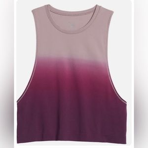 Athleta | Mineral Wash Crop Tank Cascadia Violet Ombre - XS